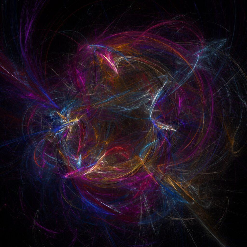 abstraction misty space illustration