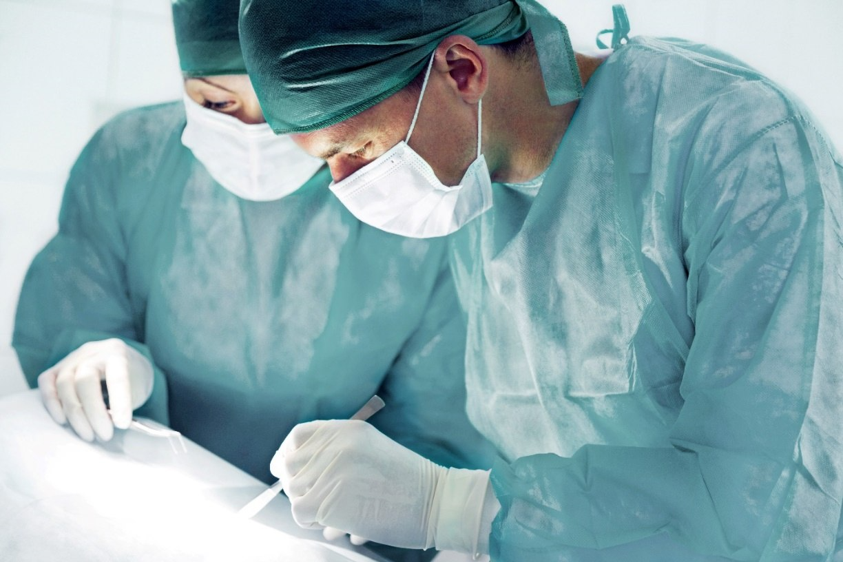 two surgeons in operating room