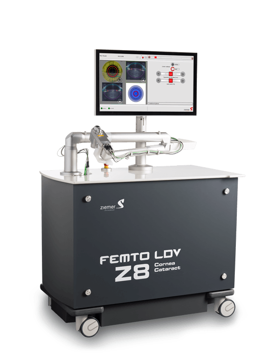 Ziemer laser used for performing cataract surgery at DLV Vision