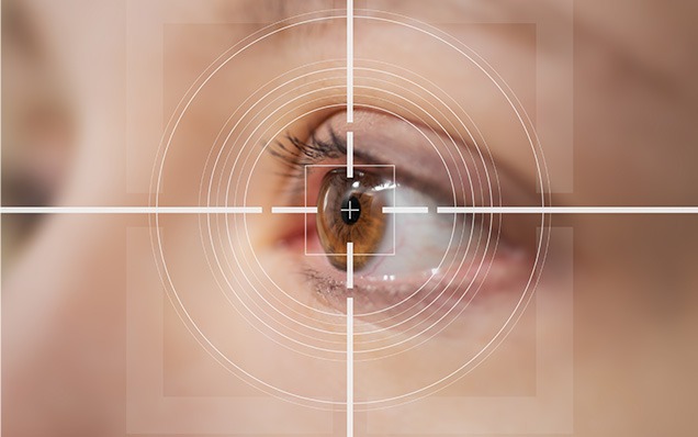 DLV Vision close up of an eye