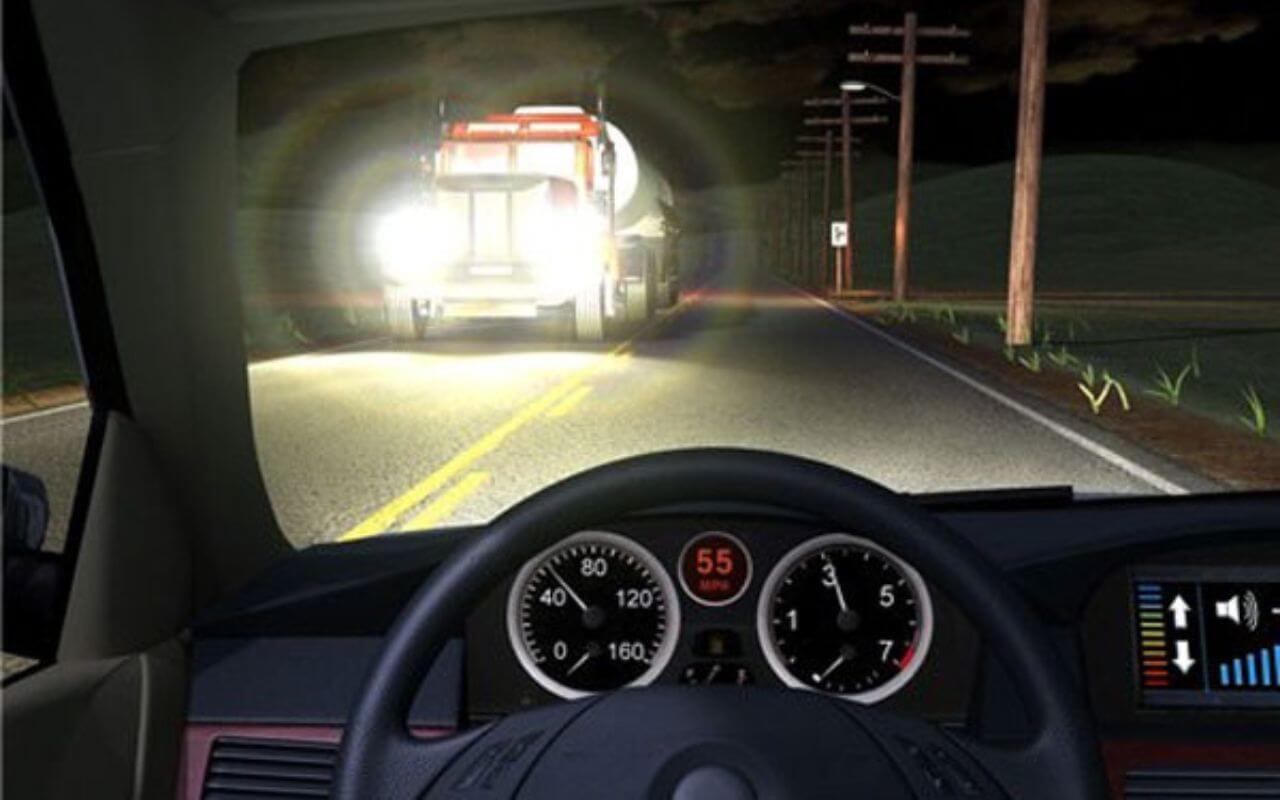 driving-at-night-halo-glare driving at night halo glare example of pre-rle surgery