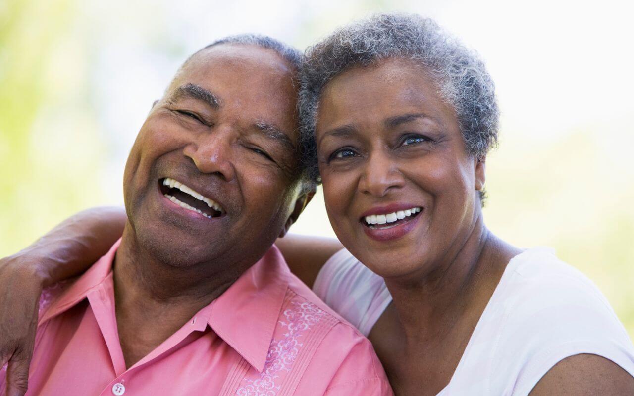 happy couple who went to DLV for glaucoma treatment