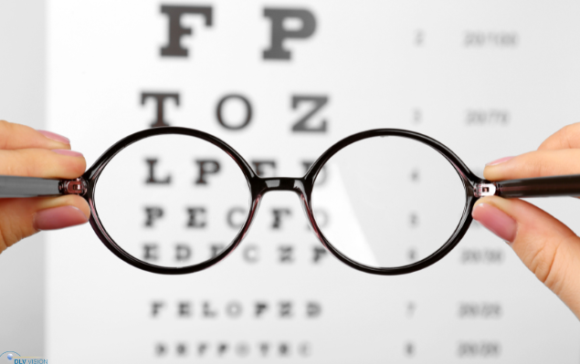Education_background smiling young woman with implantable contact lenses